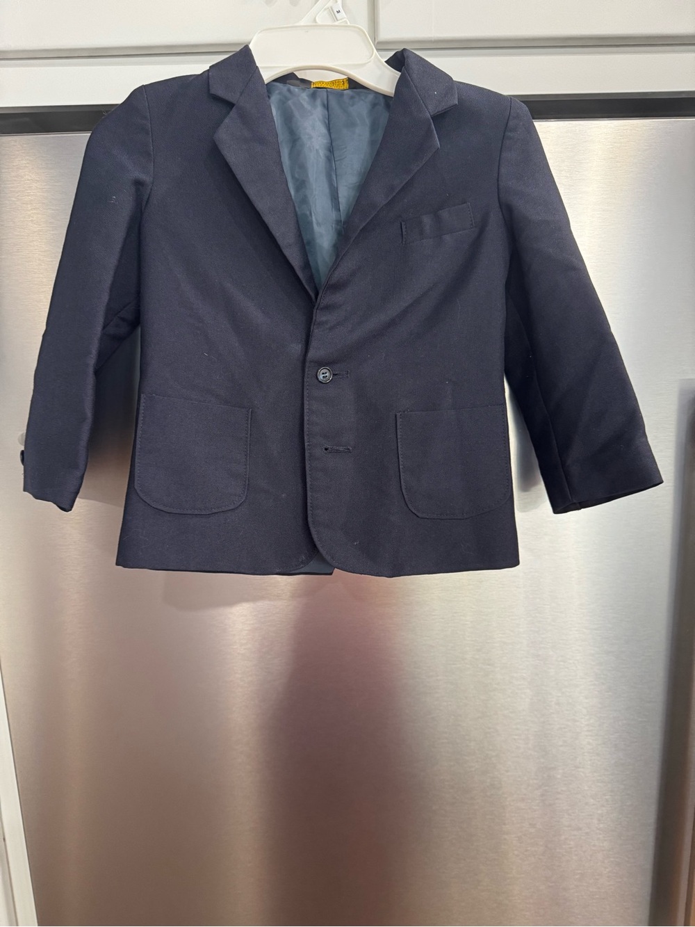 Source Unknown Navy Kids Blazer - Single-Breasted Dress Jacket